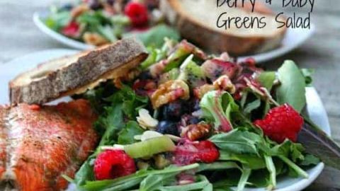 Berry and Baby Green Salad